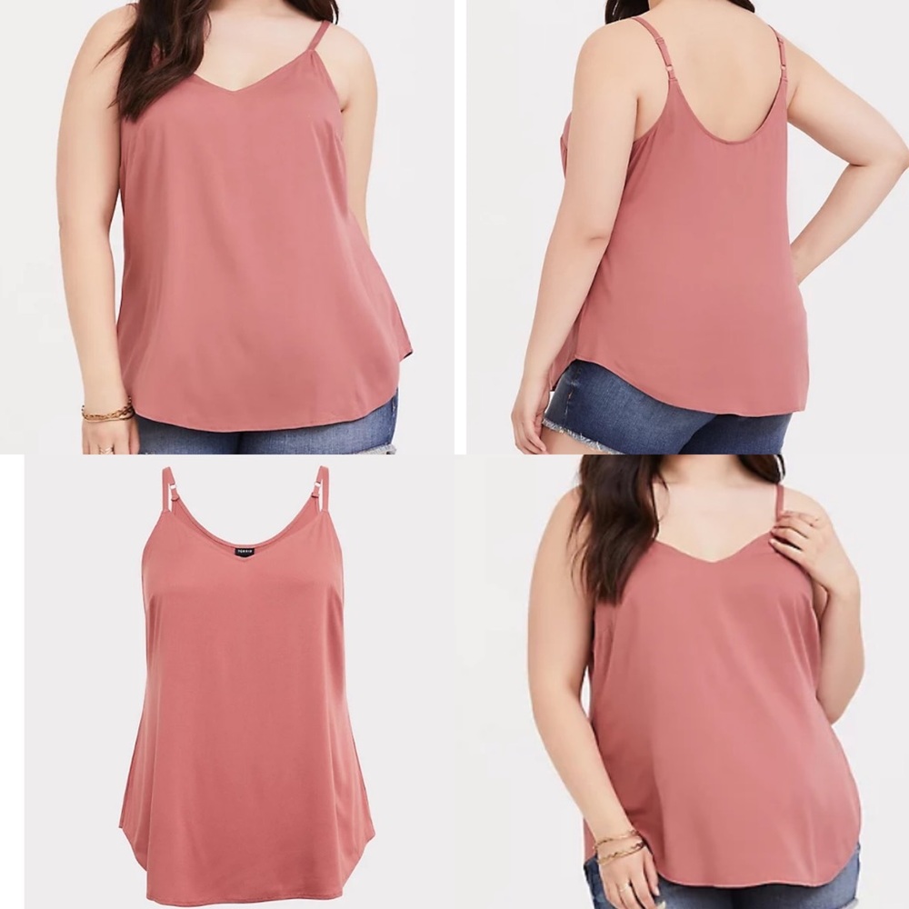 EUC stretch challis cami